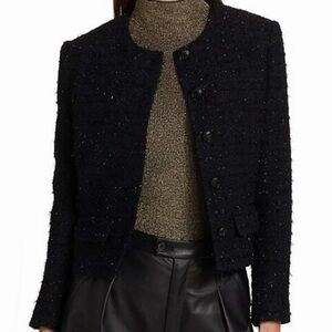 Nili Lotan Black Textured Blazer
